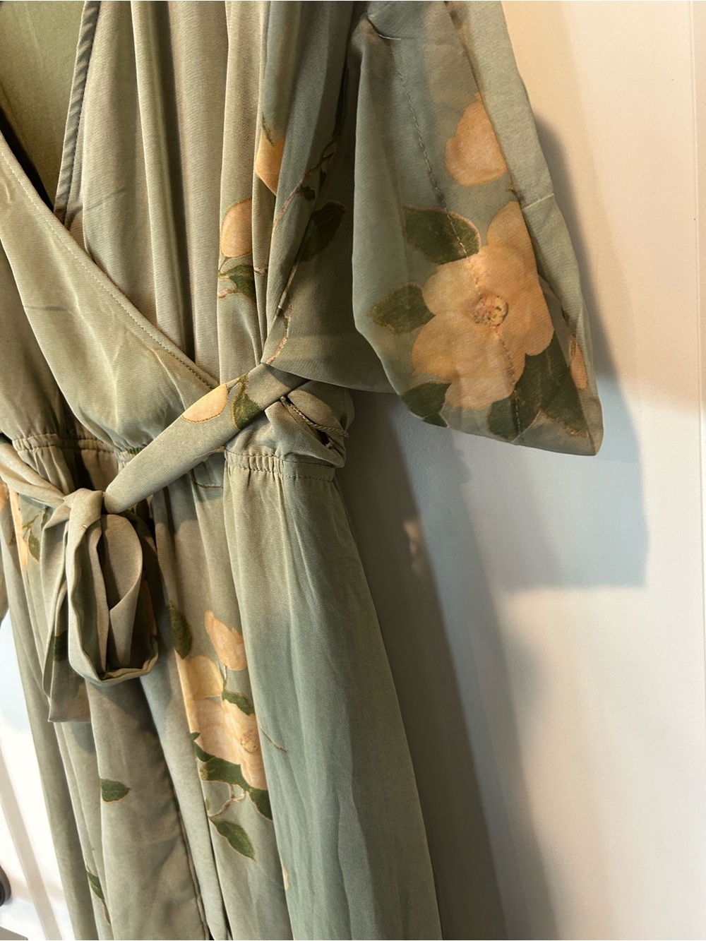 Baltic Born Kia Kimono Maxi Dress in Sage Green - Picture 7 of 11